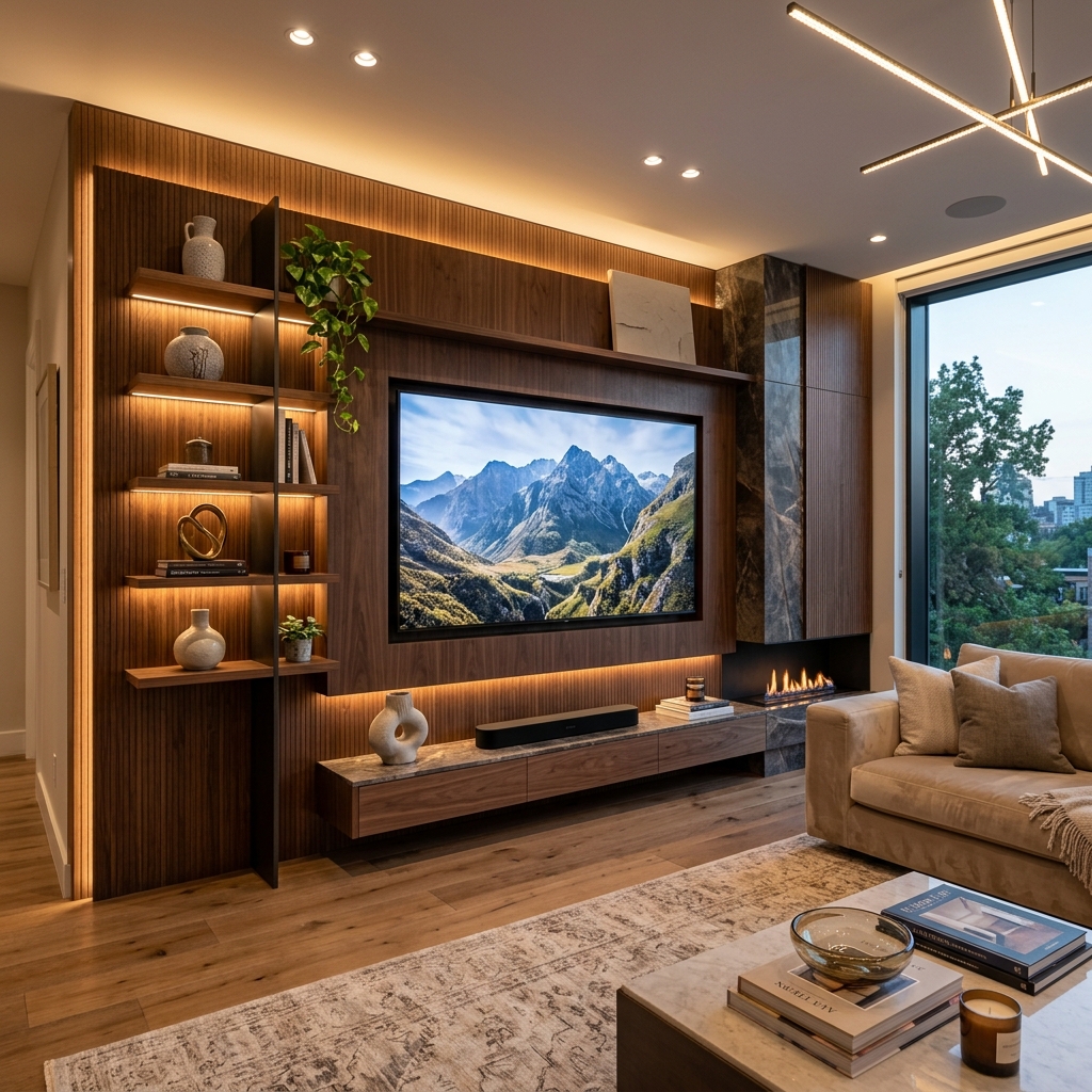 Smart Accent TV Wall Project
